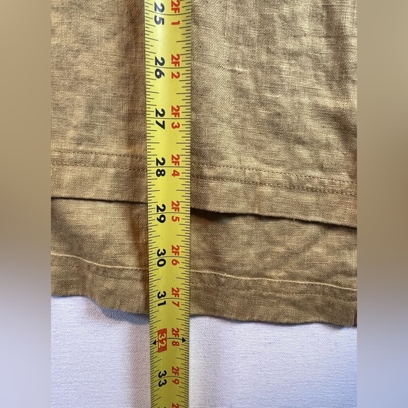 David Dart VTG women’s tunic top sz XL button down long sleeve 100% linen USA - Picture 3 of 8